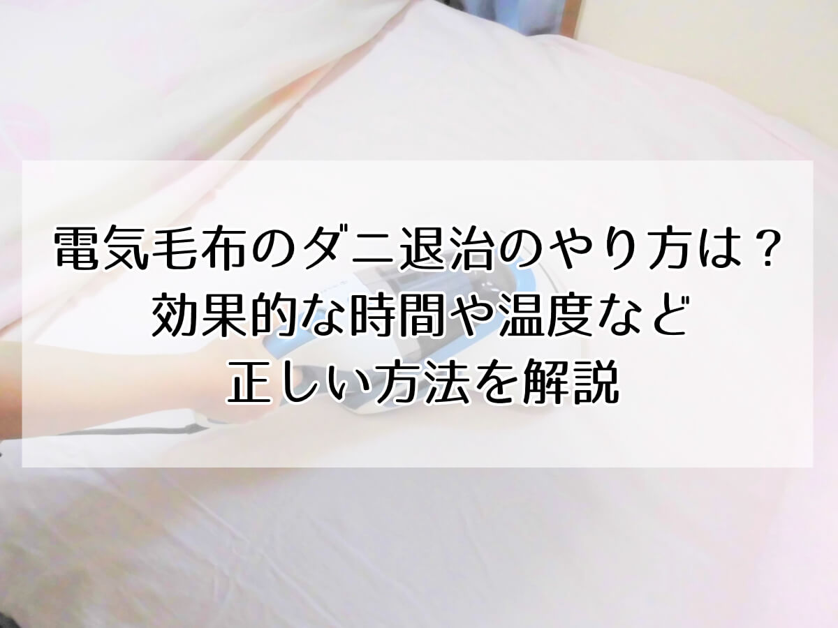 電気毛布のダニ退治のやり方は？ 効果的な時間や温度など 正しい方法を解説のイメージ画像