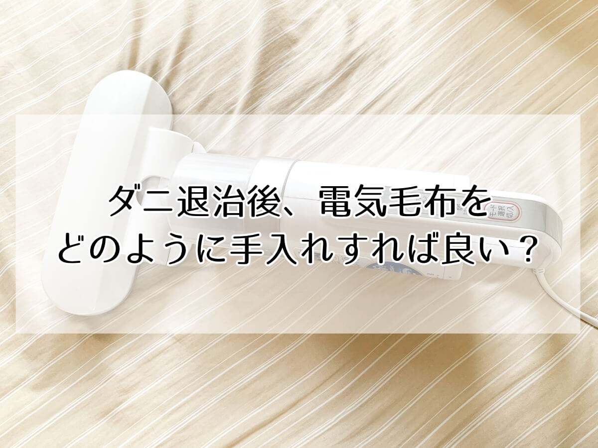 ダニ退治後、電気毛布をどのように手入れすれば良いの？のイメージ画像